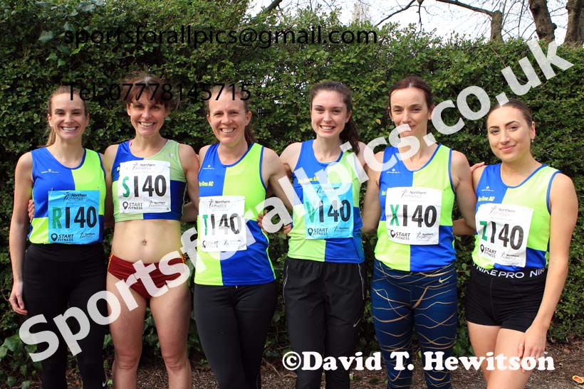 Senior Womens Northern 6 Stage Road Relay, 2022 Northern 12 and 6 Stage Road Relays,  Birkenhead Park, Birkenhead, Wirral.  Photo: David T. Hewitson/Sports for All Pics